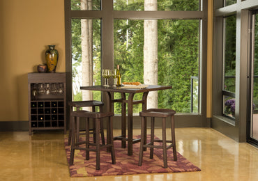 Tulip Counter Height Table, Black Walnut