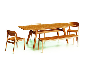 Currant 72 - 92" Extendable Dining Table, Caramelized
