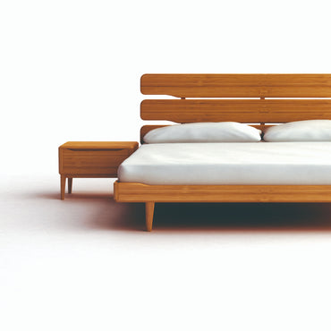 Currant Queen Platform Bed, Caramelized
