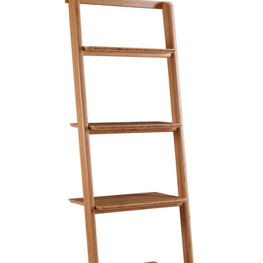Currant Leaning Bookshelf, Caramelized