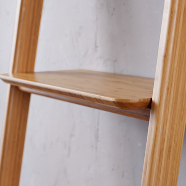 Currant Leaning Bookshelf, Caramelized