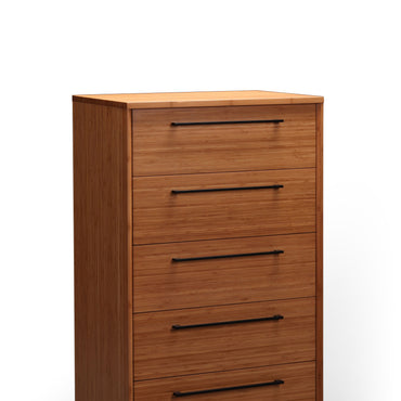 Sienna Five Drawer Chest, Caramelized