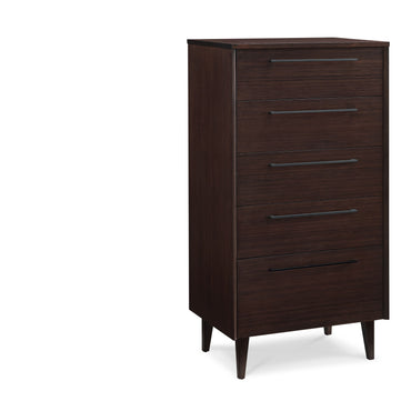 Sienna Five Drawer Chest, Mocha