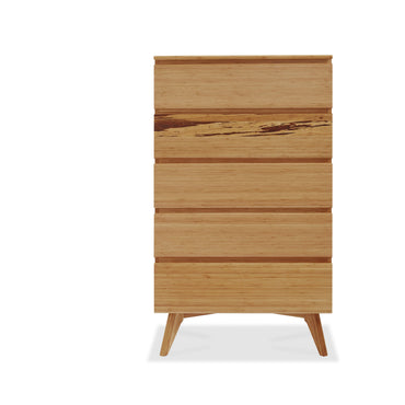 Azara Five Drawer Chest, Caramelized