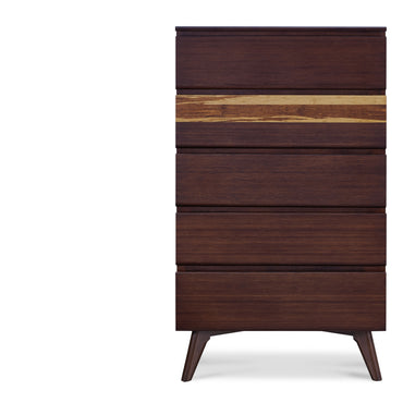 Azara Five Drawer Chest, Sable