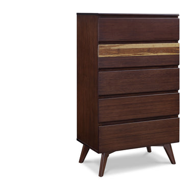 Azara Five Drawer Chest, Sable