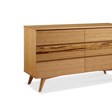 Azara Six Drawer Dresser, Caramelized
