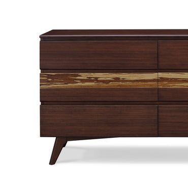 Azara Six Drawer Dresser, Sable