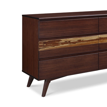 Azara Six Drawer Dresser, Sable