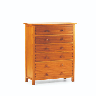 Hosta Five Drawer Chest, Caramelized