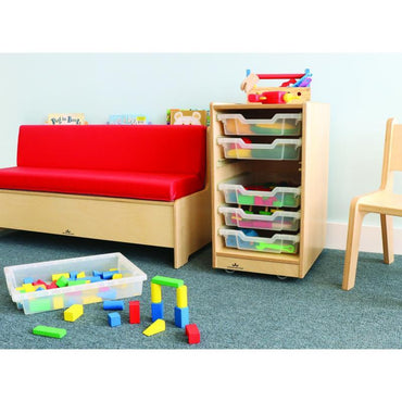 Clear Tray Single Storage Cabinet - WB7001