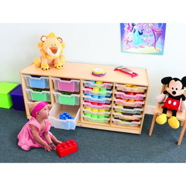 Clear Tray Quad Storage Cabinet WB7004