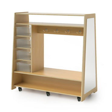 Mobile Dress Up Center With Trays and Mirror WB1734