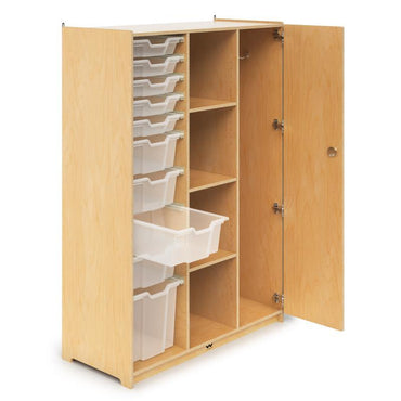 Teachers Wardrobe With Trays And Locking Door - WB1810