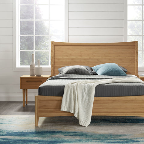 Willow Queen Platform Bed, Caramelized