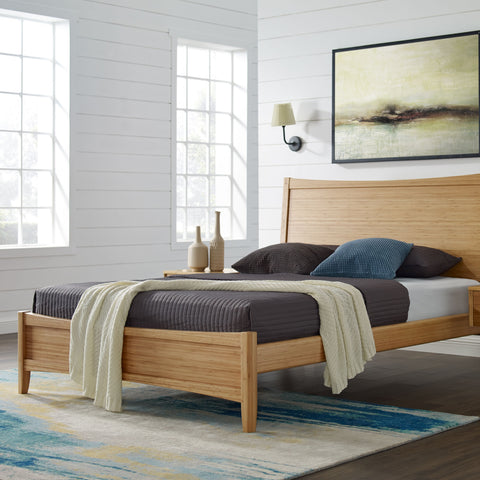 Willow Queen Platform Bed, Caramelized