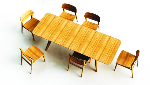 Currant 72 - 92" Extendable Dining Table, Caramelized
