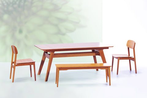 Currant Long Bench, Caramelized