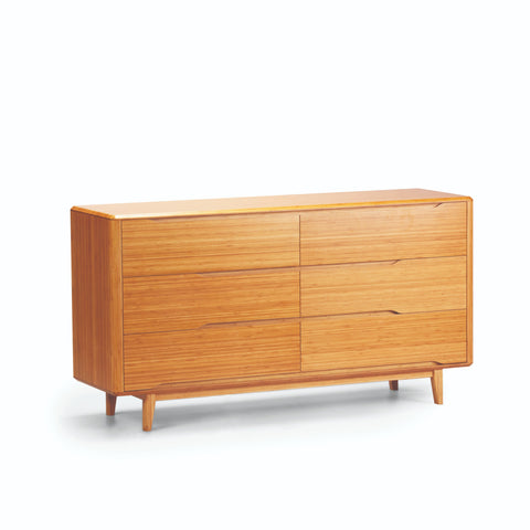Currant Six Drawer Dresser, Caramelized