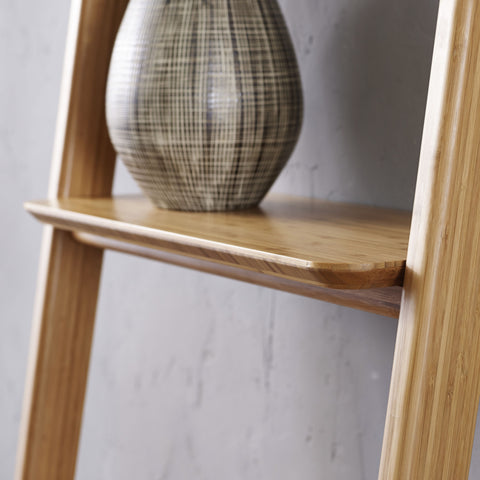 Currant Leaning Bookshelf, Caramelized