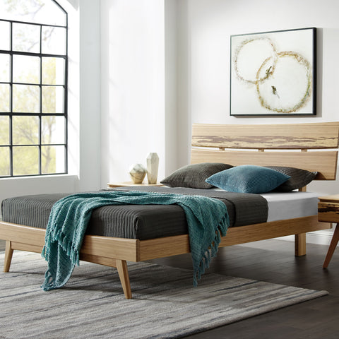 Azara Queen Platform Bed, Caramelized