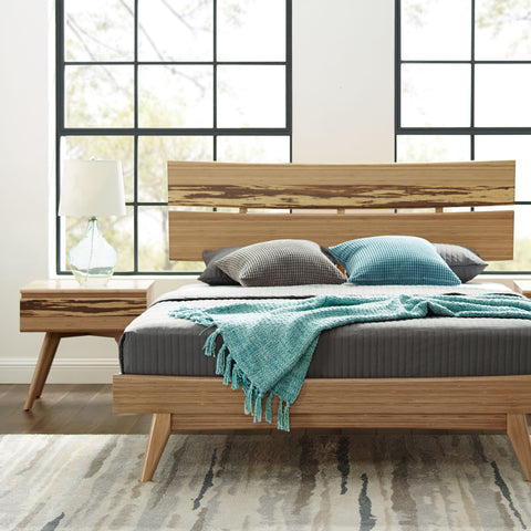 Azara Queen Platform Bed, Caramelized