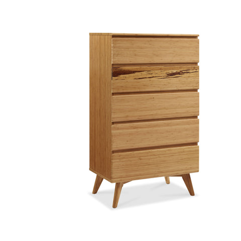 Azara Five Drawer Chest, Caramelized