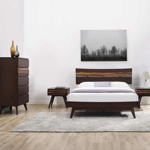 Azara Five Drawer Chest, Sable