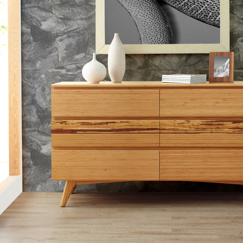 Azara Six Drawer Dresser, Caramelized