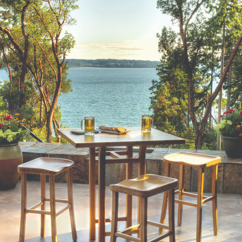 Tulip 26" Counter Height Stool, Caramelized, (Set of 2)