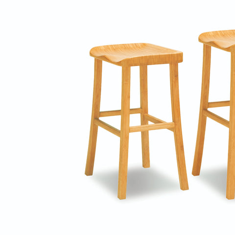 Tulip 30" Bar Height Stool, Caramelized, (Set of 2)