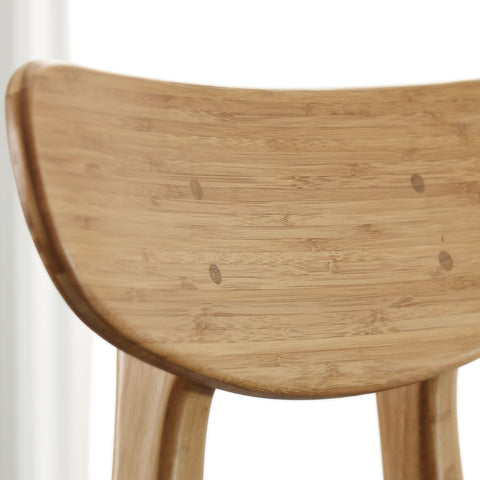 Cassia Dining Chair With Leather Seat, Caramelized, (Set of 2)