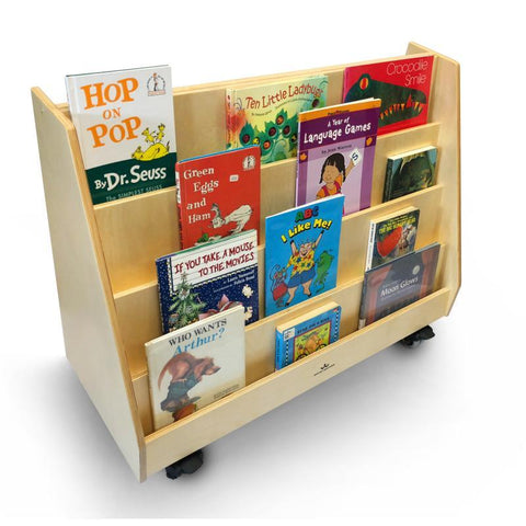 Deluxe Two Sided Mobile Book Display Stand WB0136