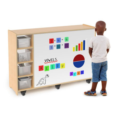 Magnetic Write And Wipe Mobile Cabinet - WB1768