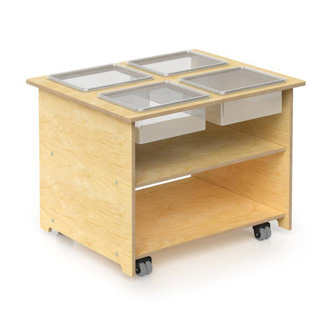 Mobile Sensory Table With Trays and Lids - WB1775
