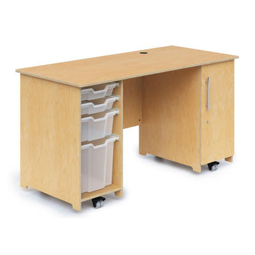 Teachers Desk With Trays And Locking Door - WB1809