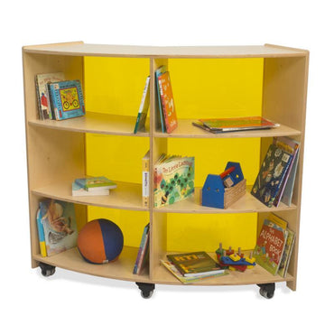 Back Curve-In Cabinet Yellow Acrylic Back - WB1823