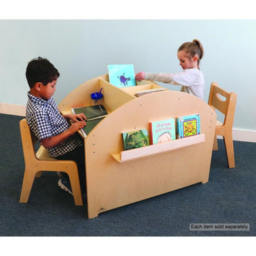 Two Student Adjustable Library Desk - WB1867