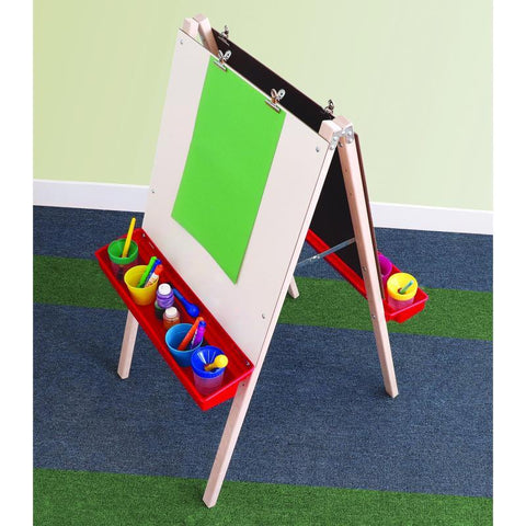 Adjustable Double Easel With Dry Erase Boards - WB6800