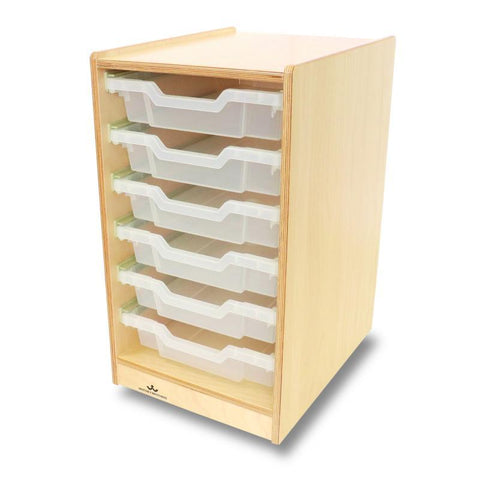 Clear Tray Single Storage Cabinet - WB7001