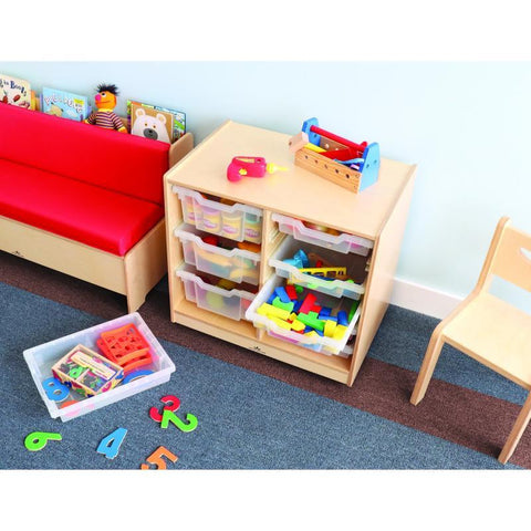 Clear Tray Double Storage Cabinet - WB7002