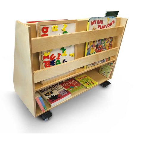 Deluxe Two Sided Mobile Book Display Stand WB0136