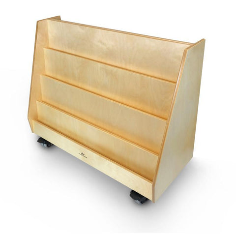Deluxe Two Sided Mobile Book Display Stand WB0136
