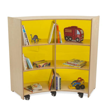 Back Curve-Out Cabinet Yellow Acrylic Back - WB1824